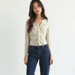 soyaconcept Cream Button-Up Blouse L